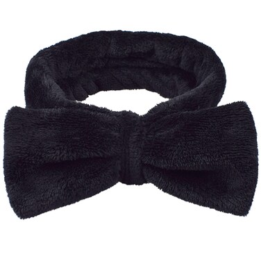 Spa Headband, Bow Makeup Headband for Washing Face, High Elasticity Bowknot Coral Fleece Skincare Headbands for Women Girls