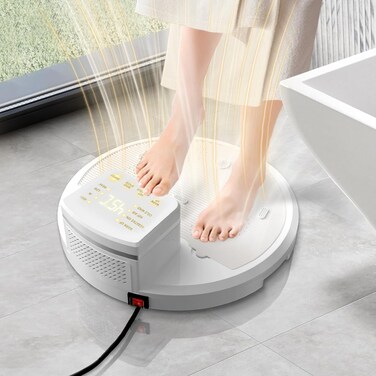 Full Body Dryer for Bathroom, Waterproof Smart Thermostat Body Heater Blow Dryer, LCD Foot Touch Screen Drying Machine, Body Care Dryer, for Home/Hotel/Bathroom and Holiday Gifts, White