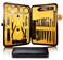 Manicure Pedicure Kit Nail Clippers Set 18 in 1 High Precision Stainless Steel Cutter File Sharp Scissors for Men &amp; Women Fingernails &amp; Toenails Vibrissac Scissors with Stylish Case (Yellow_18in1)
