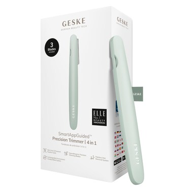 GESKE Precision Trimmer   4 in 1   Painless, Hygienic Hair Remover   Precise Hair Trimmer Tool   Face &amp; Body   Men &amp; Women   Grooming Device   Hypoallergenic, Easy-to-exchange Blades   All Skin Types