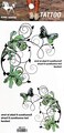 1 Sheet Butterfly Flower Green Vine Tattoos Body Art Fake Tattoo for Women Men Teens Arm Temporary Tattoo Body Sticker
