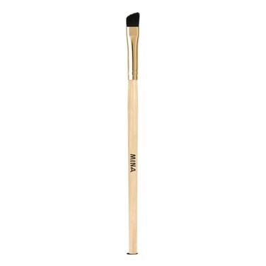 MINA ibrow Bamboo Handle Professional Angled Eyebrow Brush (Pack of 1)