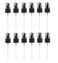 12Pcs 410/20mm Black Spray Top Fine Mist Sprayer and Cap Spray Bottle Replacement Pump Top Fine Mist Pump Sprayer Screw On Caps Fine Mist Pump Sprayer Screw On Caps for 10ml-100ml Bottles