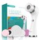 Facial Cleansing Brush Rechargeable, Spin Face Wash Brush IPX7 Waterproof Electric Face Scrubber Exfoliator, 3 Speeds &amp; 5 Brushes for Cleansing and Exfoliating, White
