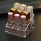 Lipstick Lip Gloss Organizer Small Clear Lipstick Holder 9 Slots Acrylic Case Essential Oil Rollerball Perfume Holder Display Cases for Brushes, Bottles