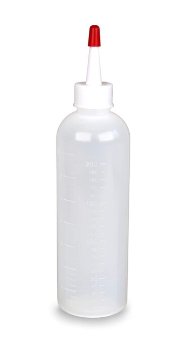 Tredoni 7oz/210ml Hair Dye Applicator Bottle Nozzle + Cap, Squeeze Dye Measuring Bottle