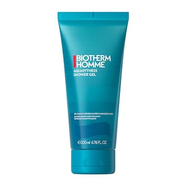 Biotherm Homme Aqua Fitness Shower Gel, a Shower Gel for Men, with Biotech Plankton, Cleanses and Hydrates Body &amp; Hair, Refreshing and Revitalizing Foam, 6.76 Fl. Oz.