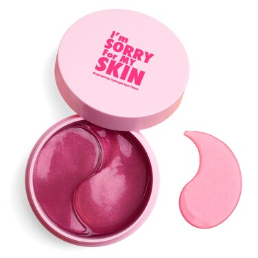 I'M SORRY FOR MY SKIN Brightening Hydrogel Eye Patch - Eye Patches for Puffy Eyes and Dark Circles Remover, Under Eye Mask Self Care Gifts for Women - Eye Bag Treatment Skin Care, 60 EA 3.17oz / 90g