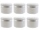 6Pcs 250Ml/8 oz White Empty Plastic Cosmetic Containers With Round Lid For Face Cream DIY Body Scrub Mask Lotion Storage Jar Pot Case