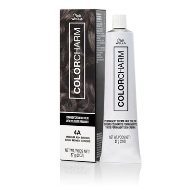COLORCHARM Permanent Cream Hair Color, 4A Medium Ash Brown, 2 oz.