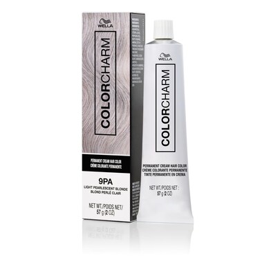 COLORCHARM Permanent Cream Hair Color, 9PA Light Pearlescent Blonde, 2 oz.