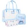 Disney Stitch Toiletry Bag Set for Women Teens Cosmetic Bag with Travel Bottles (Blue Stitch 3 Pcs)