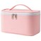 Meiyuuo Makeup Bag Cosmetic Bags Medium Travel Pouch for Women Girls Portable Toiletry Case Organizer Waterproof Cute (Light Pink)