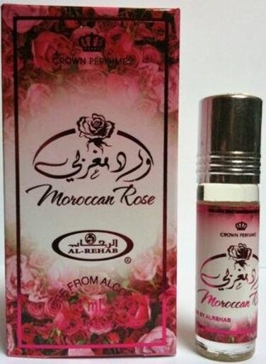 Al-Rehab Moroccan Rose Premium Arabian Perfume Oils - 6Ml (0.2 oZ)