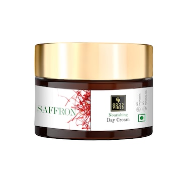 Good Vibes Saffron Nourishing Day Cream - 50 g - Hydrating and Nourishing Formula to Heal Dull Damaged Skin