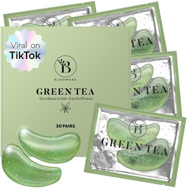 Green Tea Under Eye Patches (30 Pairs) Under Eye Patches for Dark Circles, Under Eye Patches for Puffy Eyes and Dark Circles, Under Eye Mask, Eye Care, Puffy Eyes Treatment