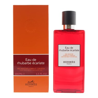 Hermes Eau De Rhubarbe Ecarlate Hair &amp; Body Shower Gel 6.5 Ounce