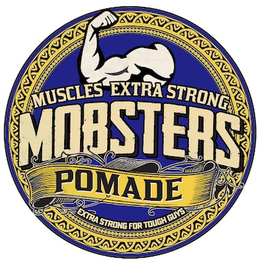 Mobsters Hair Pomade Strong Hold Water Based Deluxe Matt Finish Hair Wax Pro Salon Use Large 140ml Tin Special Edition (Muscles)
