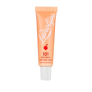 Lanolips 101 Ointment - Lanolin Lip Balm for Smooth, Hydrated &amp; Healthy Lips - Multipurpose Ointment with Lanolin Oil for Dry Cuticles &amp; More - Peach (0.52 oz)