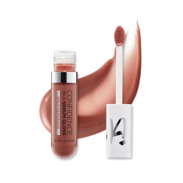 IT Cosmetics Confidence in a Serum Lip Gloss - Smoothing &amp; Conditioning - 8HR Hydration with Hyaluronic Acid, Ceramide, Vitamin E - High Shine &amp; Sheer Finish - 0.22 fl. Oz