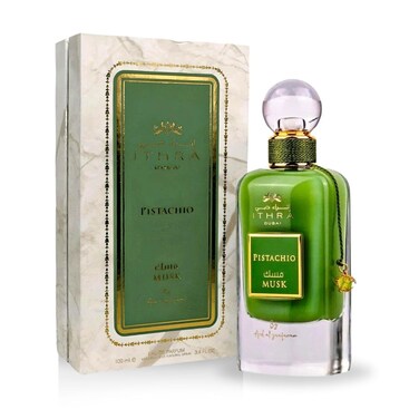 Ard Al Zaafaran Ithra Dubai Pistachio Musk for Unisex Eau de Parfum Spray, 3.4 Ounce