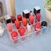 Cosmetic Makeup Organizer, Polished Surface Acrylic Lipstick Holder 16 Grid Large Capacity Save Space for Nail Polish for Lipsticks