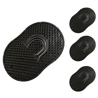 Soft 'N Style 4 Packs Pocket Comb Hand Comb Palm Comb Pocket Brush Shampoo Brush