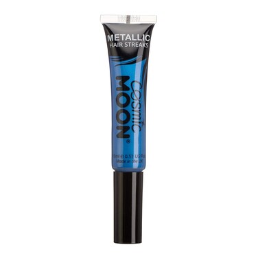 Metallic Hair Color Streaks   Cosmic Moon 0.50fl oz - Blue   Temorary Wash Out Hair Dye