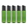 12PCS 30ML 1OZ Green Empty Plastic Bottle with Black Press Disk Top Cap Toner Lotion Makeup Water Essence Storage Holder Sample Jar Refillable Cosmetic Container for Travel Vacation Daily Life Use