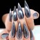 Nail Glitter Magic Mirror Black Powder 3D DIY Art Chrome Pigment Dust Manicure Tips Decoration 1g 2pcs