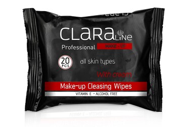 Makeup remover wipes, cleansing wipes infused with vitamin E, alcohol-free, 20 pcs
