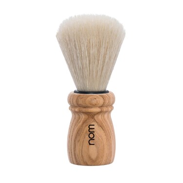 NOM Alfred Natural Bristle Shaving Brush, Pure Ash