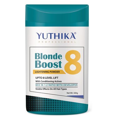 Yutika Professional Blonder Bleach Powder Hair Lightener, Lightening Hair Bleach for Hair Highlights with Blonde Radiance, Lifts up to 8 Levels - 17.64 oz / 500 gm