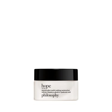 philosophy hope in a jar smooth-glow multi-tasking face moisturizer - with pro-vitamin P, glycolic &amp; hyaluronic acid - provides deep &amp; long-lasting hydration &amp; smoother, radiant skin