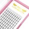 Premade Volume Eyelash Extensions 6D-C-0.07-15 Short Stem Premade Fans Eyelash Extensions 9 to 20 mm Volume Lash Extensions .07 .10 Pre made Lash Fans C D Curl (6D-C-0.07,15mm)