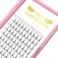 Premade Fans Eyelash Extensions 4D-D-0.10-15 Short Stem Premade Volume Eyelash Extensions .07 .10 C D Curl Pre made Lash Fans 9 to 20 mm Volume Lash Extensions (4D-D-0.10,15mm)