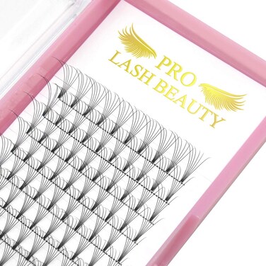 Premade Volume Eyelash Extensions 6D-C-0.07-9 Short Stem Premade Fans Eyelash Extensions 9 to 20 mm Volume Lash Extensions .07 .10 Pre made Lash Fans C D Curl (6D-C-0.07,9mm)