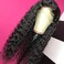 GIANNAY Glueless Lace Front Wigs for Black Women Long Curly Wigs with Baby Hair Natural Wave Synthetic Wig Heat Resistant Fiber Hair 180% Density Lace Wigs 26 Inch Black Color