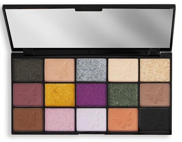 MakeUp Revolution London Twisted Fantasy Palette Makeup Eyeshadow,15 Shades, Lasts All Day Long, Vegan &amp; Cruelty Free, Affection 15 x 0.05 oz (1.5g)