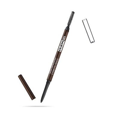 PUPA Milano High Definition Eyebrow Pencil - Easily Shape And Define Flawless Eyebrows - Fill And Volumize For Beautiful Thick Brows - Sculpt Your Arches With Smooth Precision - 001 Blonde - 0.003 Oz