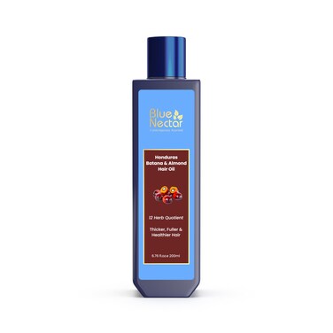 Blue Nectar Batana Oil for Thicker Hair   Pure Honduras Batana Oil for Hair Growth with Organic Almond Oil   Ayurvedic Hair Growth Oil for Stronger Hair (12 Herbs, 6.76 FlOz)