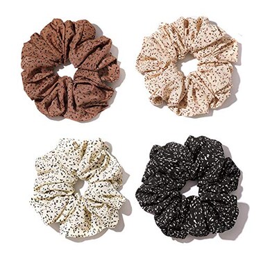 Large satin Scrunchies XL Silk Oversized Scrunchie for Thick long Hair Scrunchy Bobbles Hair Ties Jumbo for Women Girls