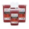 1 Quart Size (Pack of 3) Sharps Disposal Container - Approved for Home and Professional use