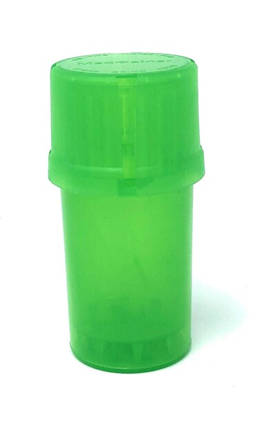 1 X Storage Container with Built-In Grinder - Green