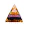 1.96Inch Orgone Pyramid Flower of Life Orgonite Money Healing Crystals Pyramid for Positive Energy and Luck That Promotes Wealth. (Clear Quartz Ball Purple Lotus Flower)