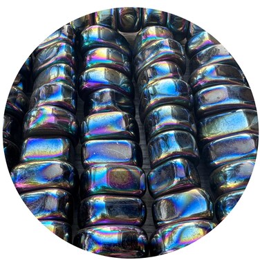 1/2 LB Rainbow Magnetic Hematite Tumbled Stones, Polished Natural Rainbow Magnetic Hematite Gemstone, Rainbow Magnetic Hematite Healing Crystals (Rainbow Magnetic Hematite)