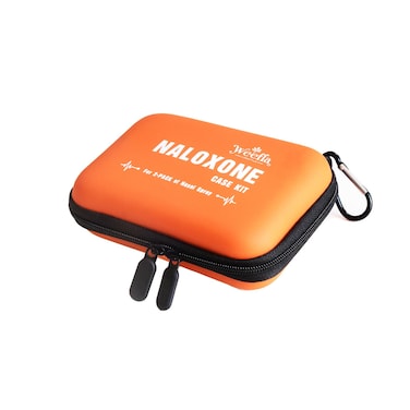 10 Empty Naloxone Carry Case Kit, Fits 2 Pack Narcan Nasal Spray, for Opioid Overdose Emergency, Hard Shell &amp; Splash Resistant, High-Visibility Orange, First Responder &amp; Daily Use (No Naloxone)