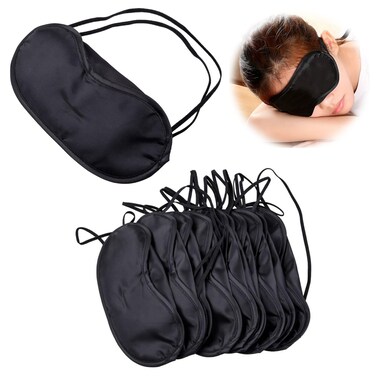 10 Pack Sleep Eye Mask Blindfold Eye Mask Shade Covers for Sleeping, Party Games, Lightweight Sleeping Blindfold Mask for Travel/Sleep/Break/Yoga Nap, Eye Cover for Sleeping with Nose Pad