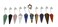 10 Pieces Per Lot of Pendulums Fashion Reiki Energy Wellness Healing Metaphysical