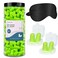 100 Pairs Sleep Noise Reduction Foam earplugs, 32dB Super Soft Noise Cancelling earplugs for Sleeping, Filming, Travel, Work, Study with Noise Cancelling earplugs, Eye mask(Green)